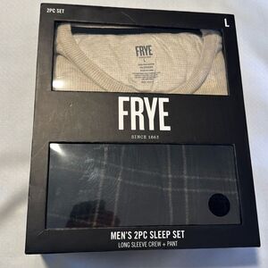 Frye Pajamas Mens Large Thermal Fleece Winter Henley